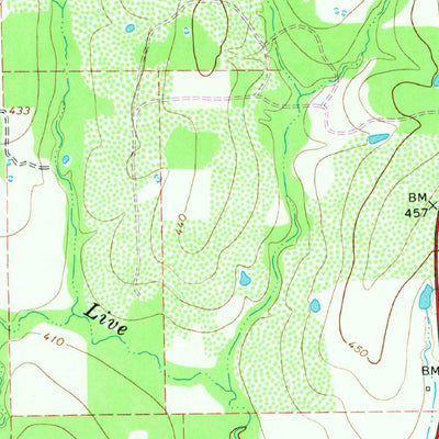 United States Geological Survey Cistern, TX (1965, 24000-Scale) digital map