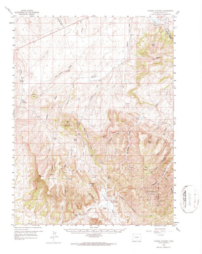 United States Geological Survey Citadel Plateau, CO (1958, 62500-Scale) digital map