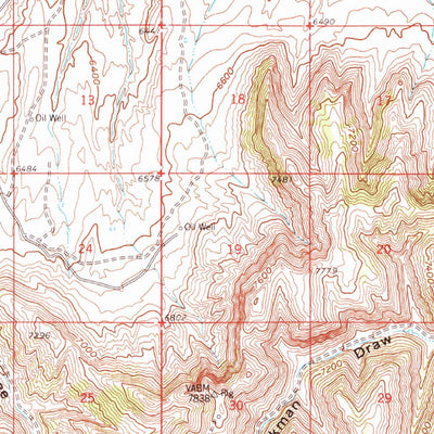 United States Geological Survey Citadel Plateau, CO (1958, 62500-Scale) digital map