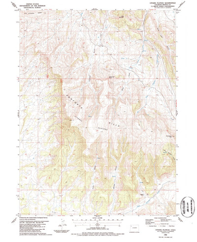 United States Geological Survey Citadel Plateau, CO (1986, 24000-Scale) digital map