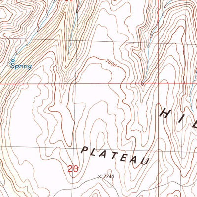 United States Geological Survey Citadel Plateau, CO (1986, 24000-Scale) digital map