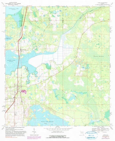 United States Geological Survey Citra, FL (1967, 24000-Scale) digital map