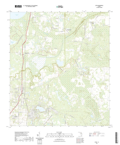 United States Geological Survey Citra, FL (2021, 24000-Scale) digital map