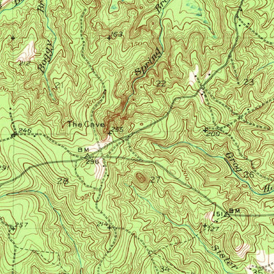 United States Geological Survey Citronelle, AL (1943, 62500-Scale) digital map