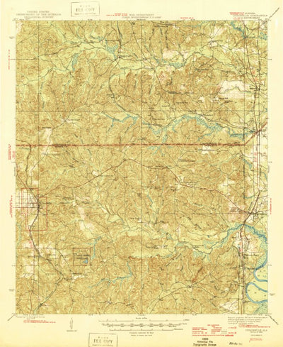 United States Geological Survey Citronelle, AL (1946, 62500-Scale) digital map