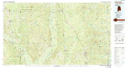 United States Geological Survey Citronelle, AL-MS (1984, 100000-Scale) digital map