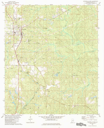 United States Geological Survey Citronelle East, AL (1982, 24000-Scale) digital map