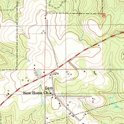 United States Geological Survey Citronelle West, AL (1982, 24000-Scale) digital map