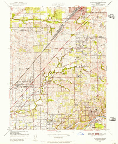 United States Geological Survey Citrus Heights, CA (1951, 24000-Scale) digital map