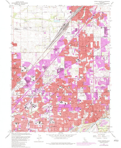 United States Geological Survey Citrus Heights, CA (1967, 24000-Scale) digital map