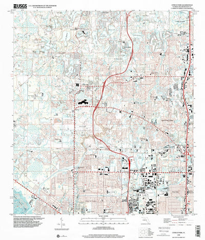 United States Geological Survey Citrus Park, FL (1998, 24000-Scale) digital map