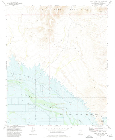 United States Geological Survey Citrus Valley East, AZ (1973, 24000-Scale) digital map