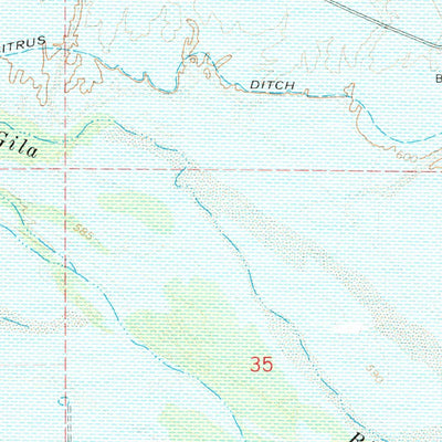 United States Geological Survey Citrus Valley East, AZ (1973, 24000-Scale) digital map