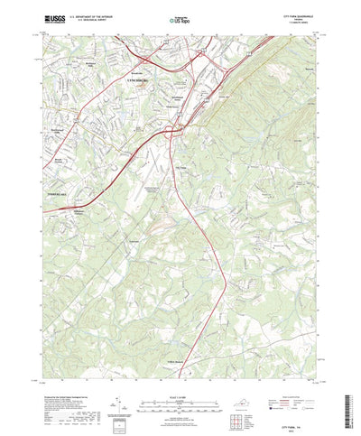 United States Geological Survey City Farm, VA (2022, 24000-Scale) digital map