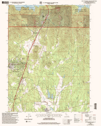 United States Geological Survey City Of Shasta Lake, CA (1998, 24000-Scale) digital map