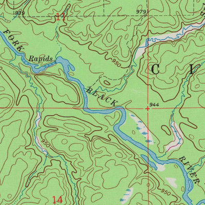United States Geological Survey City Point NW, WI (1970, 24000-Scale) digital map
