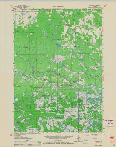 United States Geological Survey City Point, WI (1957, 48000-Scale) digital map
