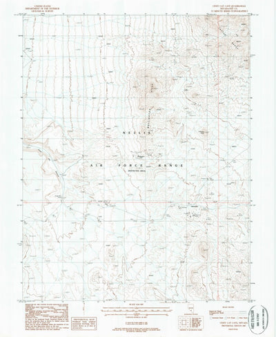 United States Geological Survey Civet Cat Cave, NV (1987, 24000-Scale) digital map