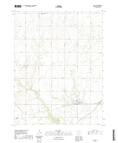 United States Geological Survey Claflin, KS (2022, 24000-Scale) digital map