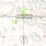 United States Geological Survey Claire City NE, ND-SD (1964, 24000-Scale) digital map