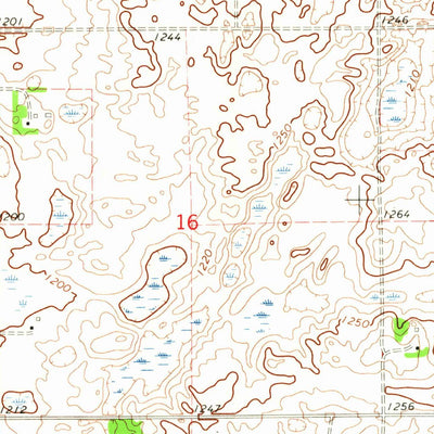 United States Geological Survey Claire City NW, ND-SD (1964, 24000-Scale) digital map