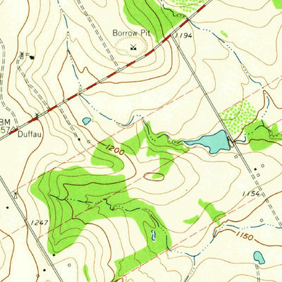 United States Geological Survey Clairette, TX (1961, 24000-Scale) digital map
