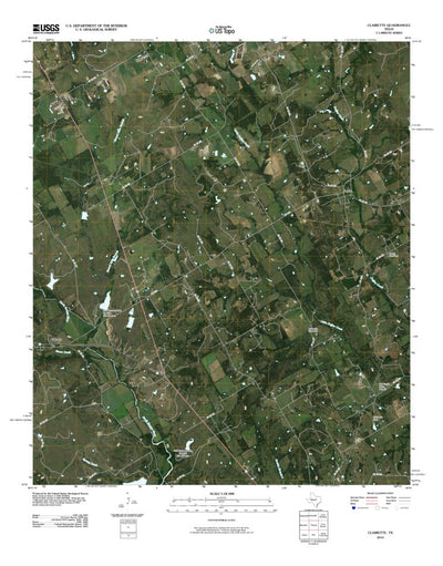 United States Geological Survey Clairette, TX (2010, 24000-Scale) digital map