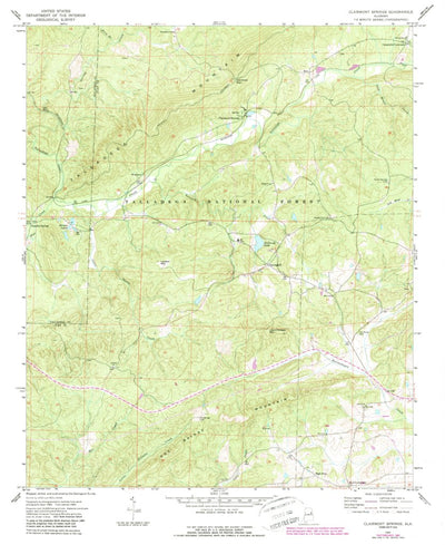 United States Geological Survey Clairmont Springs, AL (1969, 24000-Scale) digital map