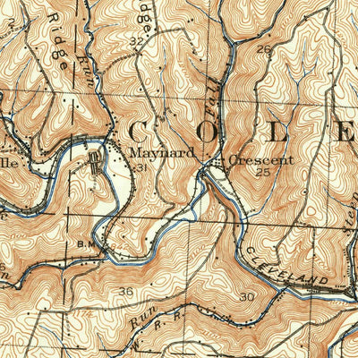 United States Geological Survey Clairsville, OH (1905, 62500-Scale) digital map
