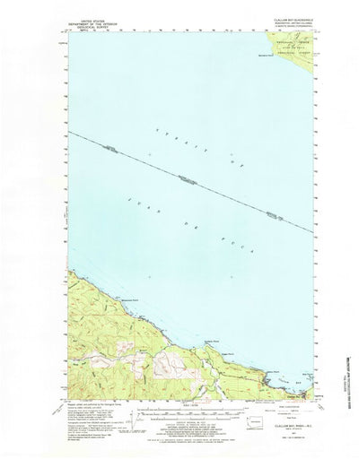 United States Geological Survey Clallam Bay, WA (1957, 62500-Scale) digital map