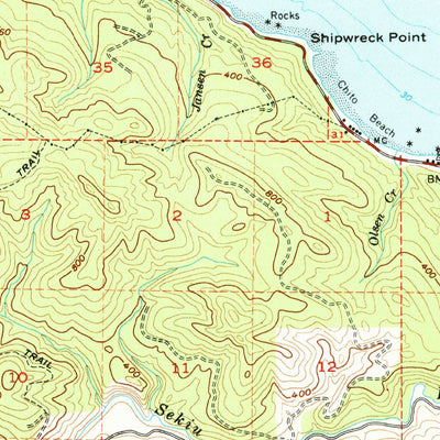 United States Geological Survey Clallam Bay, WA (1957, 62500-Scale) digital map