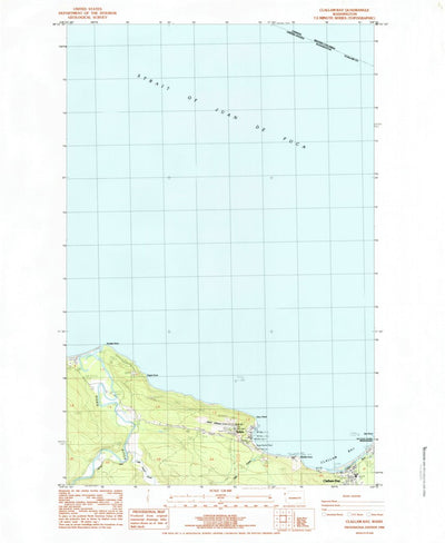 United States Geological Survey Clallam Bay, WA (1984, 24000-Scale) digital map