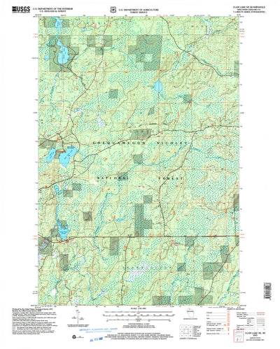 United States Geological Survey Clam Lake NE, WI (2005, 24000-Scale) digital map