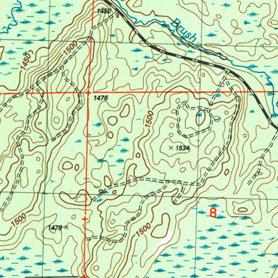 United States Geological Survey Clam Lake NE, WI (2005, 24000-Scale) digital map