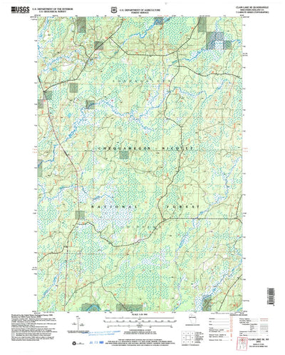 United States Geological Survey Clam Lake SE, WI (2005, 24000-Scale) digital map