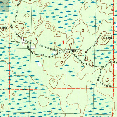 United States Geological Survey Clam Lake SE, WI (2005, 24000-Scale) digital map