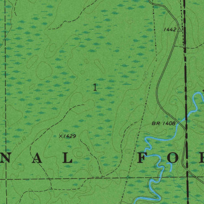 United States Geological Survey Clam Lake SW, WI (1971, 24000-Scale) digital map