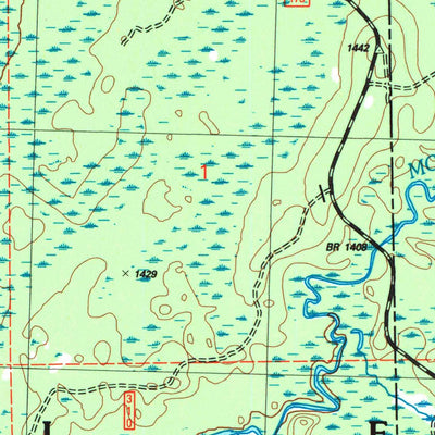 United States Geological Survey Clam Lake SW, WI (2005, 24000-Scale) digital map