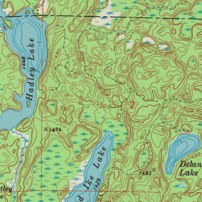 United States Geological Survey Clam Lake, WI (1971, 24000-Scale) digital map