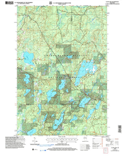 United States Geological Survey Clam Lake, WI (2005, 24000-Scale) digital map