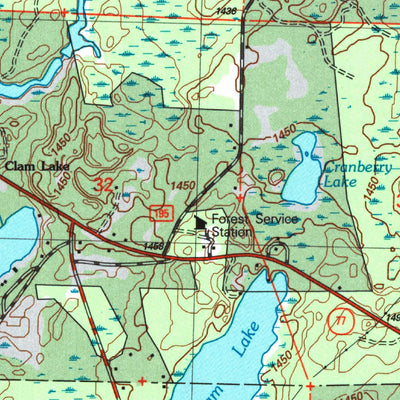 United States Geological Survey Clam Lake, WI (2005, 24000-Scale) digital map