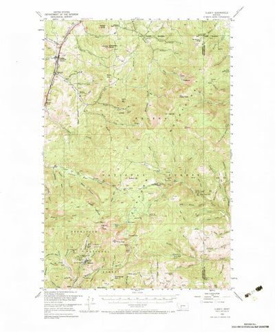 United States Geological Survey Clancy, MT (1950, 62500-Scale) digital map