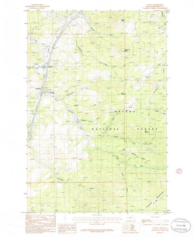 United States Geological Survey Clancy, MT (1985, 24000-Scale) digital map