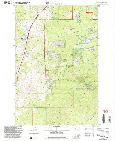United States Geological Survey Clancy, MT (2001, 24000-Scale) digital map