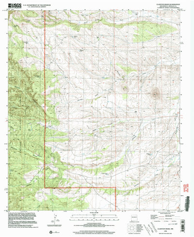 United States Geological Survey Clanton Draw, NM (1998, 24000-Scale) digital map