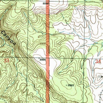 United States Geological Survey Clanton Draw, NM (1998, 24000-Scale) digital map