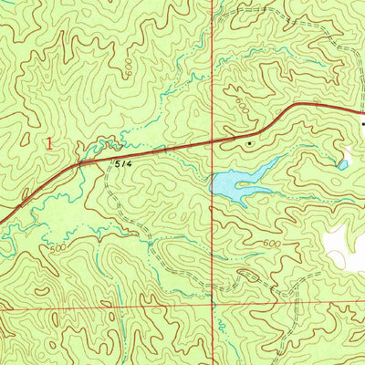 United States Geological Survey Clanton West, AL (1972, 24000-Scale) digital map