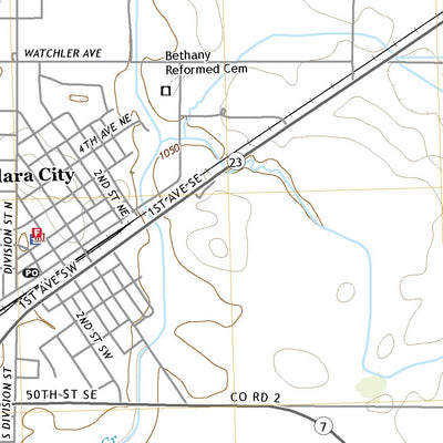 United States Geological Survey Clara City, MN (2022, 24000-Scale) digital map