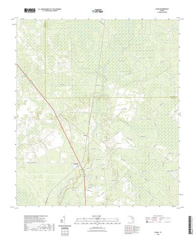 United States Geological Survey Clara, FL (2021, 24000-Scale) digital map