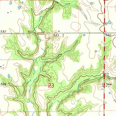 United States Geological Survey Claremont, IL (1968, 24000-Scale) digital map